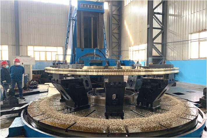 Bronze Aluminum Girth Gear Starting Final Machining Processing